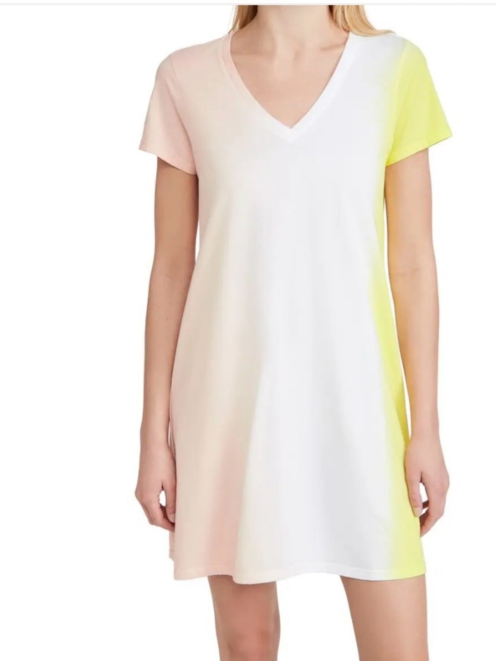 ATM Anthony Thomas Melillo Classic Jersey Dip Dye Dress